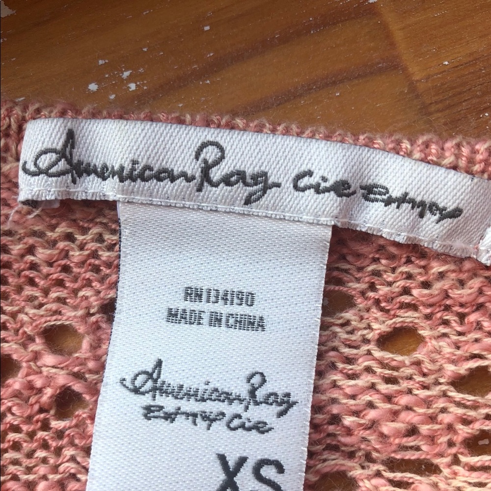 American Rag, pink, lace knit sweater - Picture 4 of 4